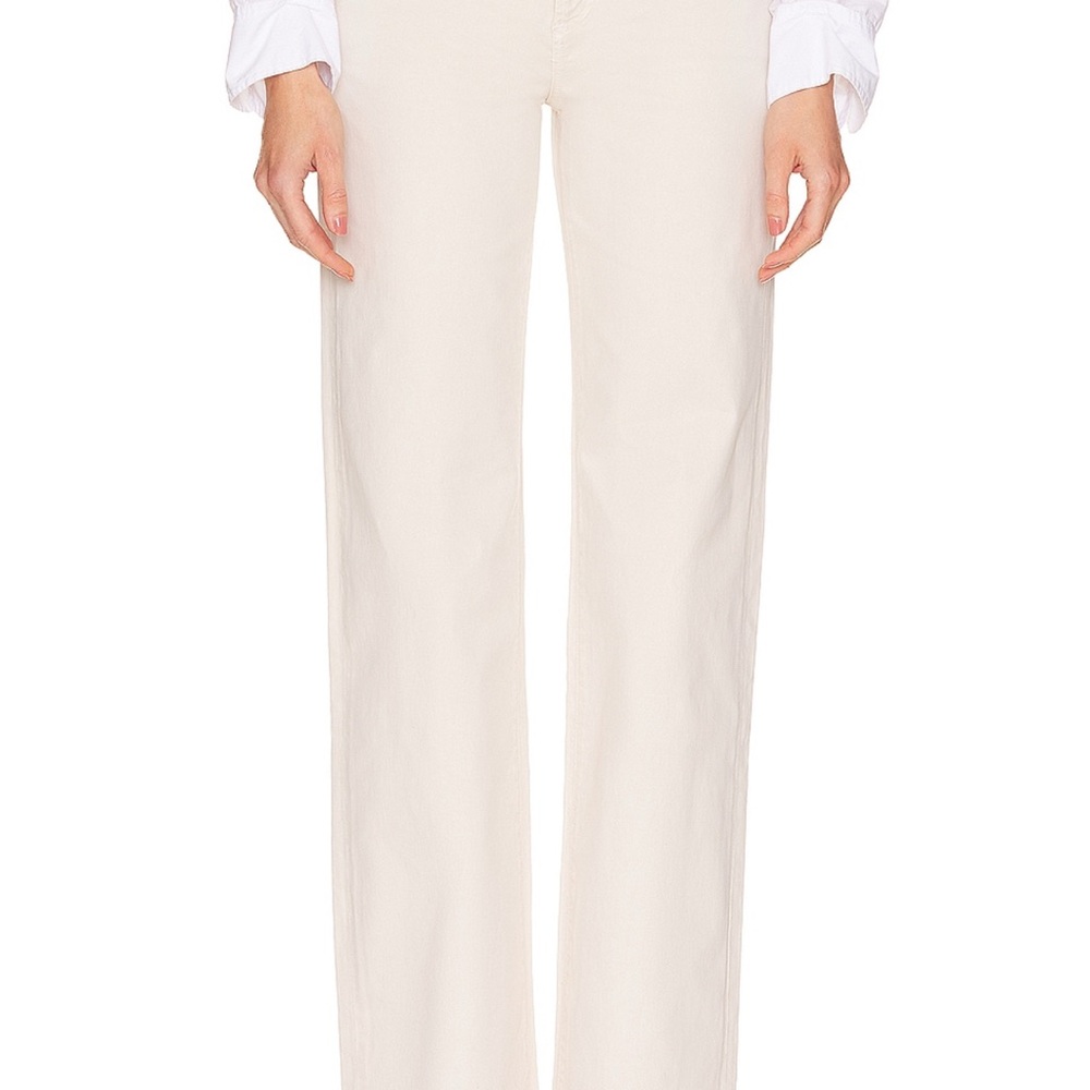 Citizens Of Humanity Cream Straight Leg Jeans